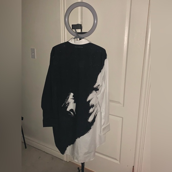 MM6 Maison Margiela White Reversed Short Dress - Picture 4 of 5